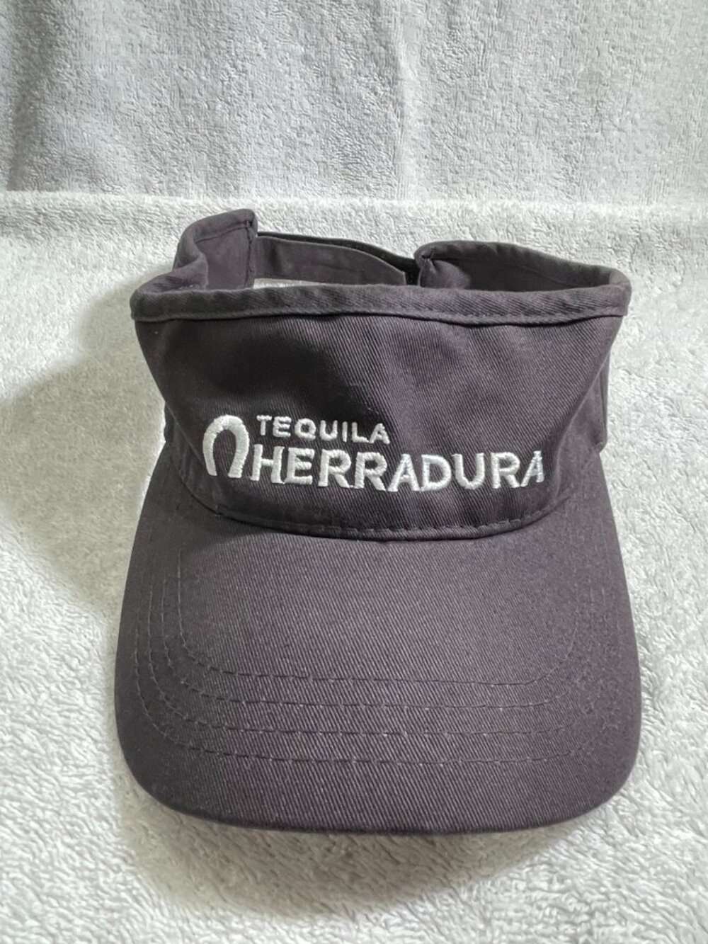 Tequila Herradura Sun Visor Hat Black Cotton Logo Embroidered Adjustable